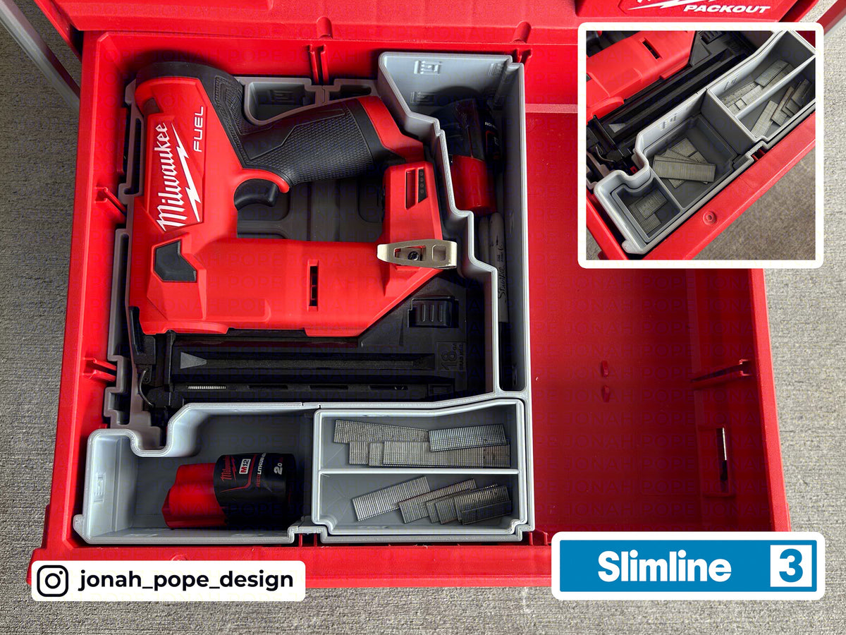 Slimline Packout Drawer Insert for M12 Brad Nailer (JPD-BN)