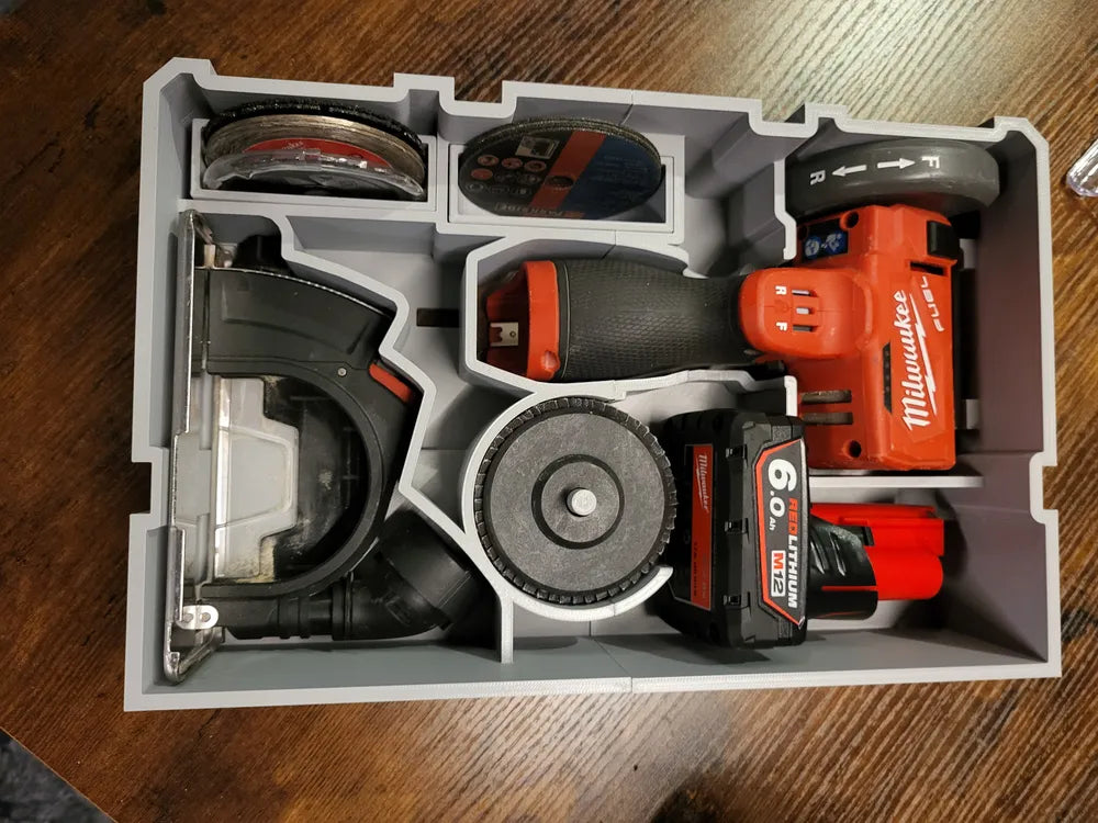 Packout Drawer Insert for M12 Cutoff Tool (MDD-MCT) - Milwaukee Dave Design