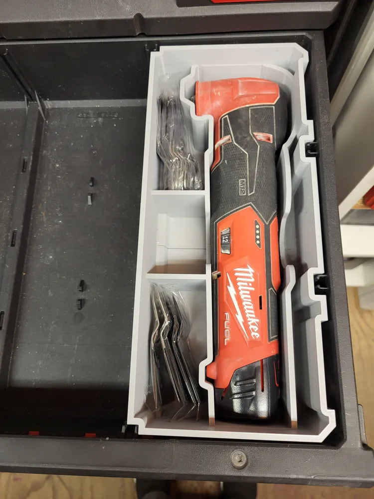 Packout Slimline Drawer Insert for M12 FUEL Multi-Tool (MDD-MT) - Milwaukee Dave Design