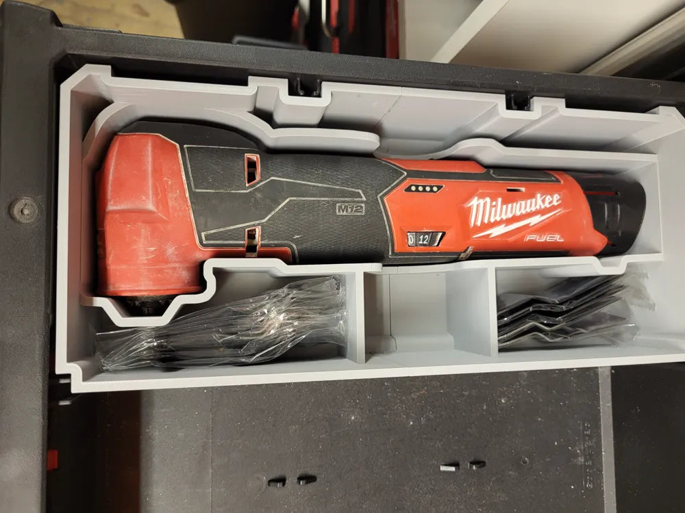 Packout Slimline Drawer Insert for M12 FUEL Multi-Tool (MDD-MT) - Milwaukee Dave Design