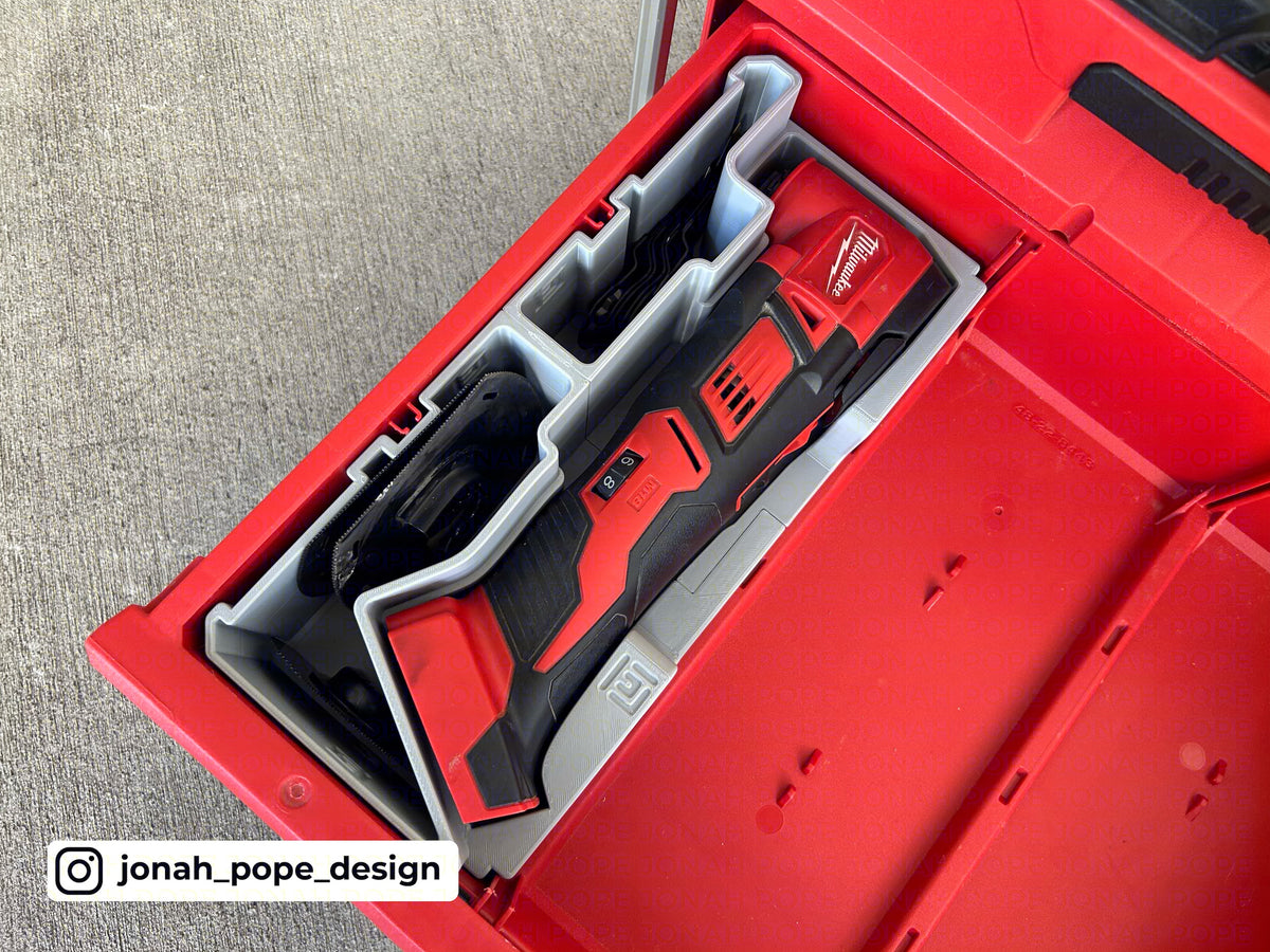 Slimline Packout Drawer Insert for M18 Multi-Tool - Jonah Pope Design (JPD-18M)