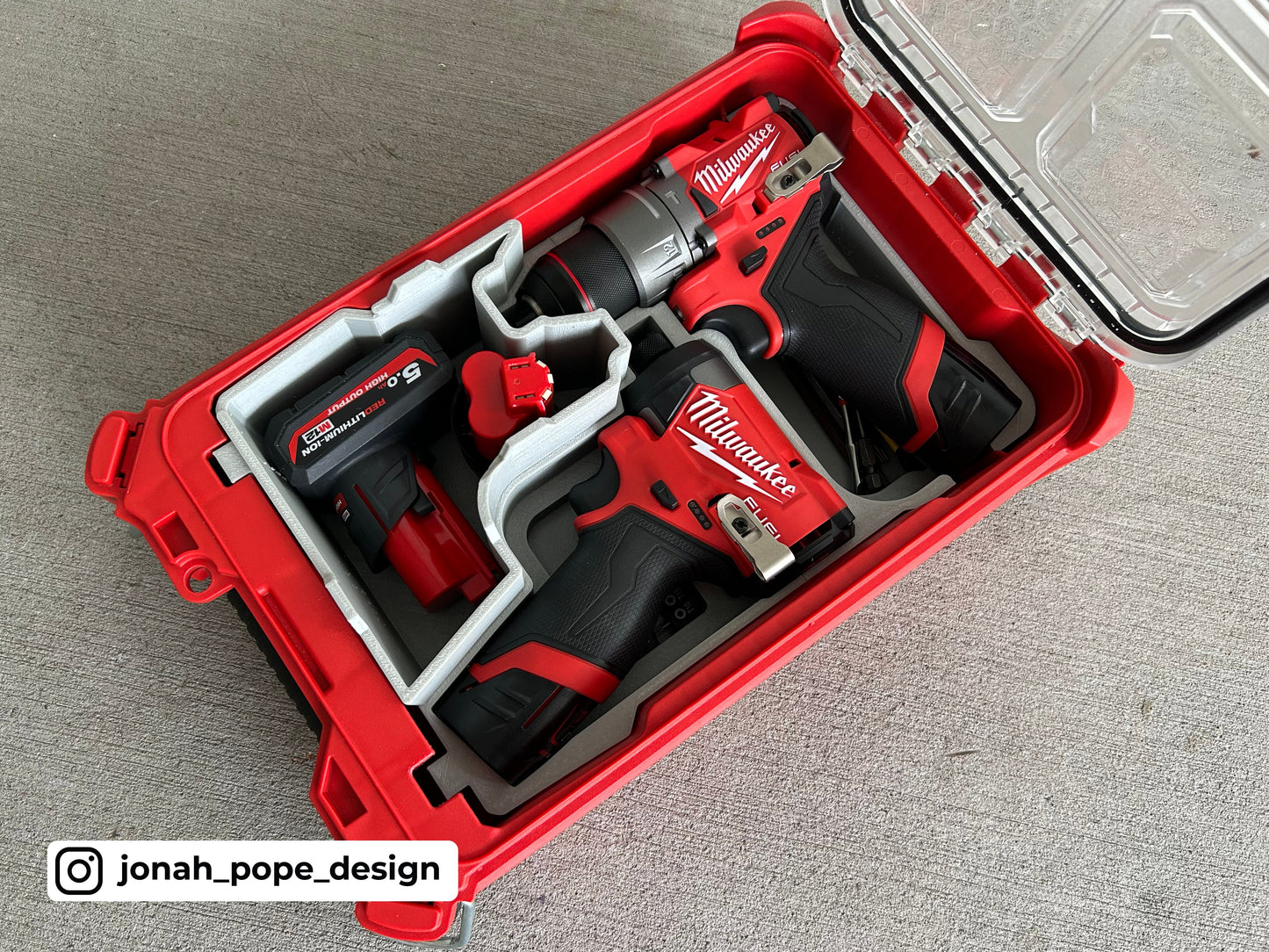 Packout Insert For M12 Gen 3 Drill/Impact Driver - Jonah Pope Design (JP-DID3)