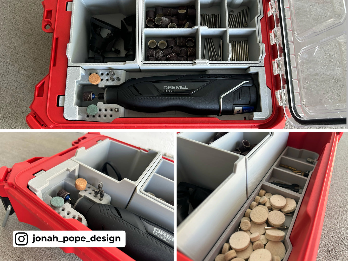 Packout Insert for Dremel 8250/8260 (JP-D8250)
