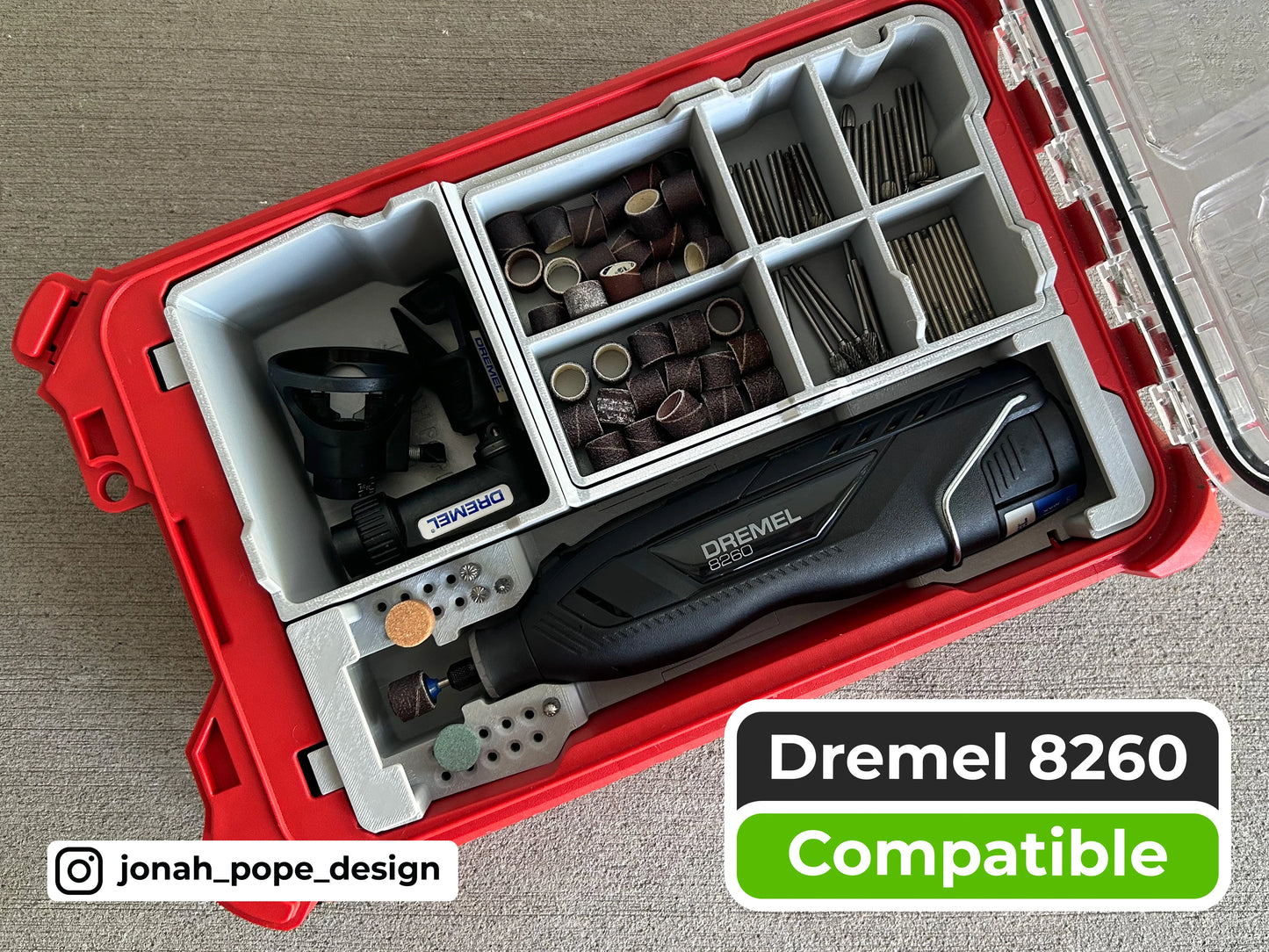 Packout Insert for Dremel 8250/8260 (JP-D8250)