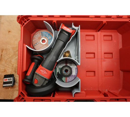 Packout Small Tool Box Insert For Milwaukee M18 FUEL 4 1/2" Grinder 2880 (MAG2880 TB)