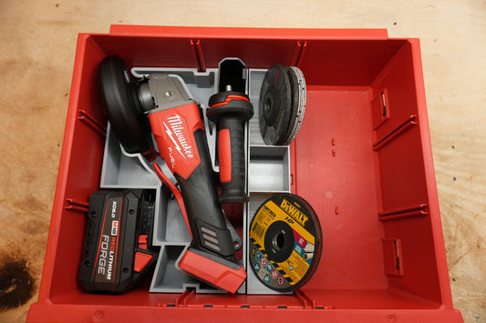 Packout Drawer Insert For Milwaukee M18 FUEL 4 1/2" Grinder 2880 (MAG2880 D)