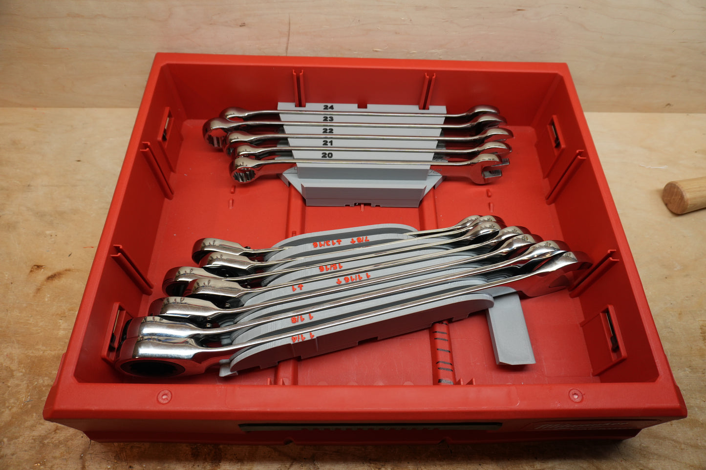 Packout Drawer Inserts for ICON Large Combination Wrench Set (IRW-S D LF)