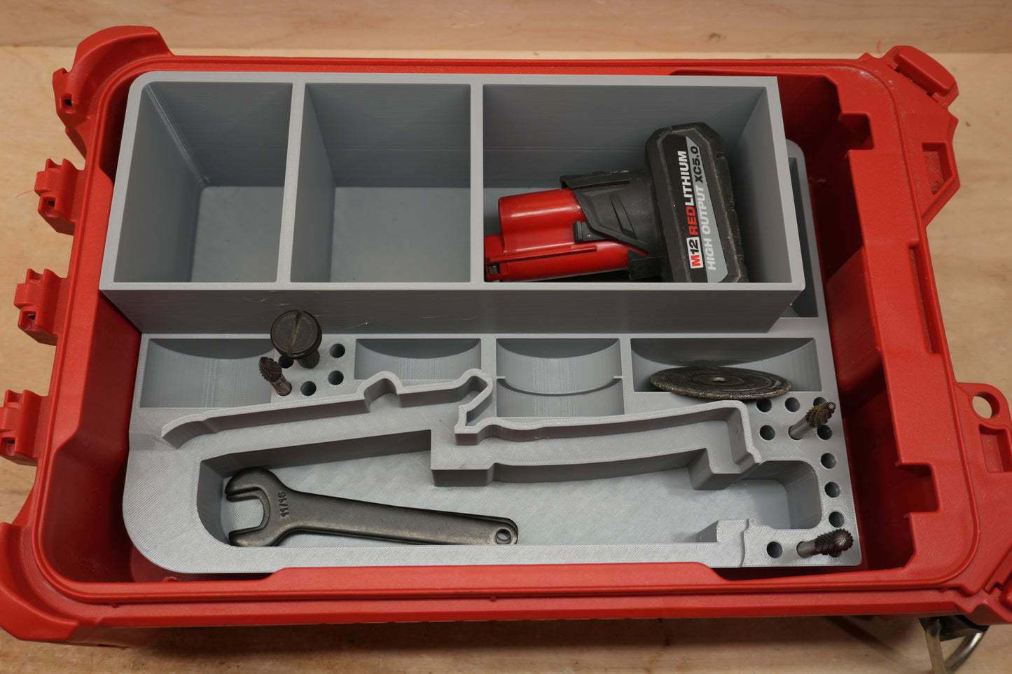 Packout Insert For M12 Straight Die Grinder (MSDG)
