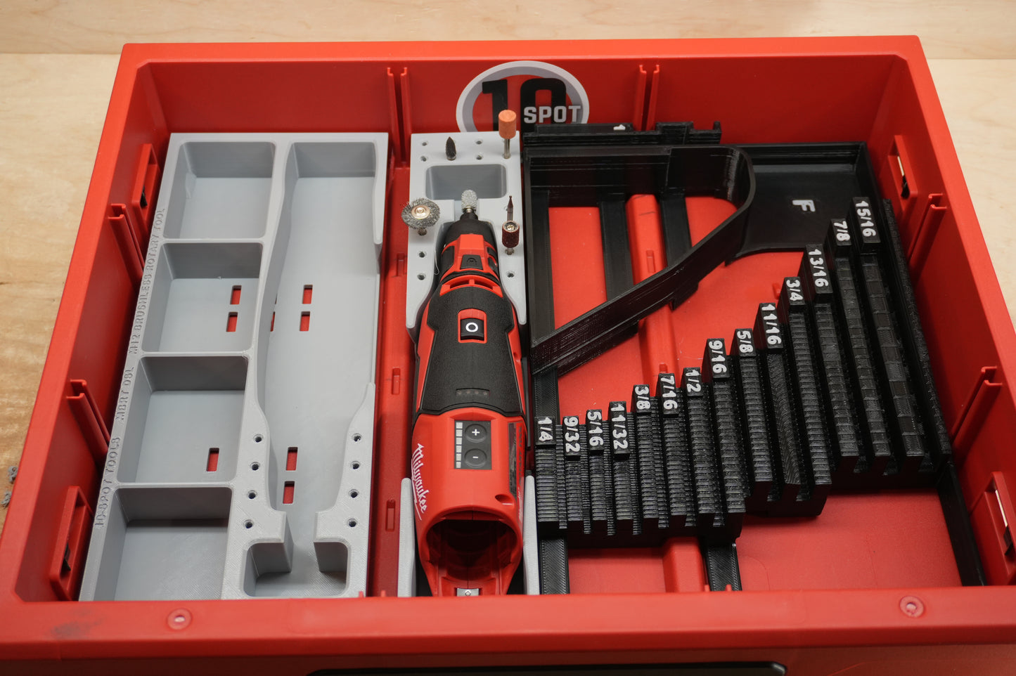 Packout Drawer Ultra Slim Insert For M12 Brushless Rotary Tool (MBRT DUS)