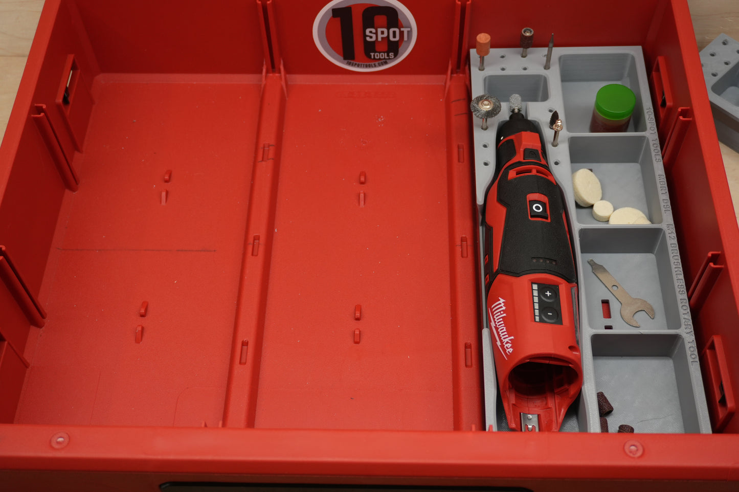 Packout Drawer Slimline Insert For M12 Brushless  Rotary Tool (MBRT DSL)