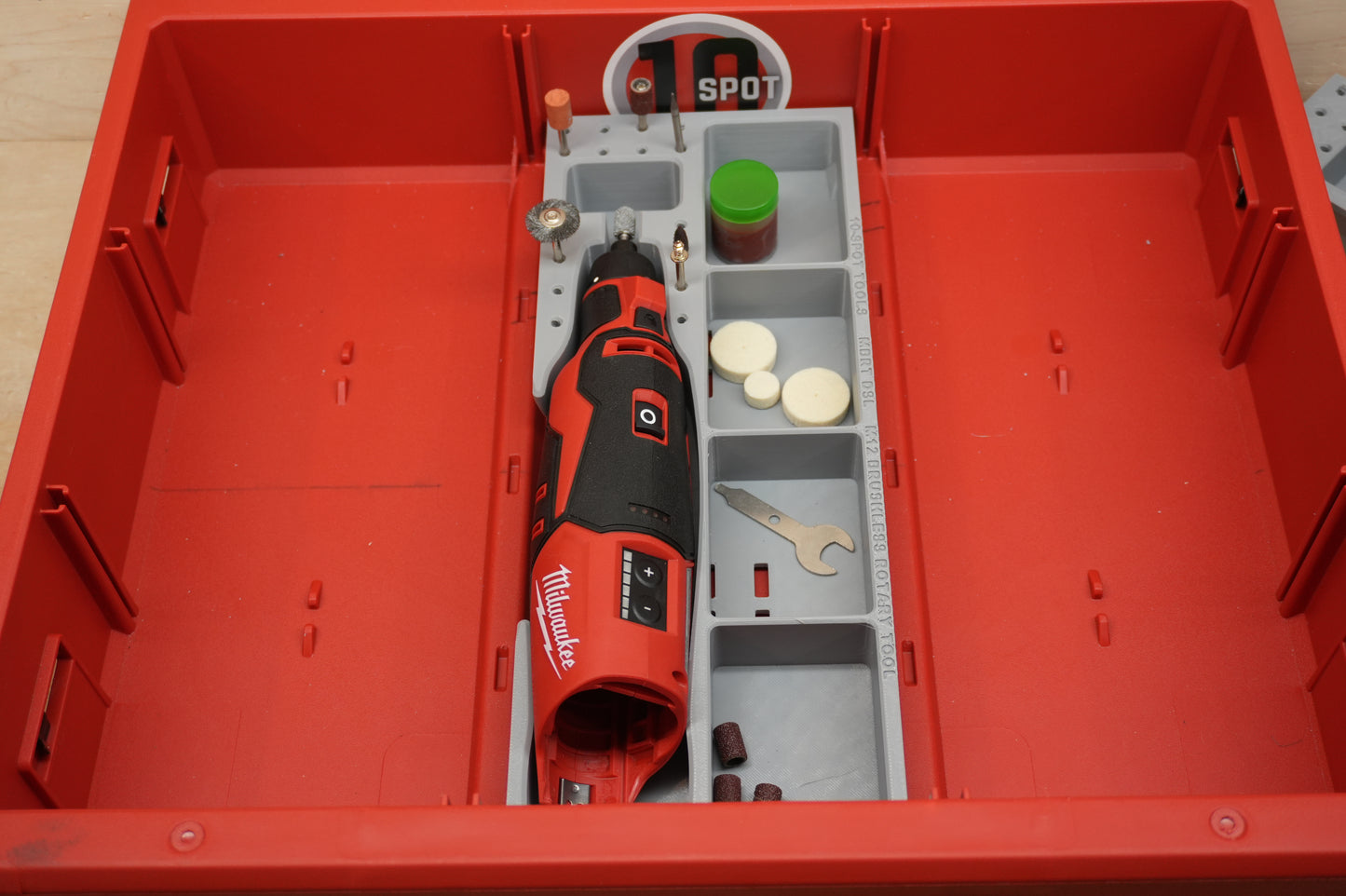 Packout Drawer Slimline Insert For M12 Brushless  Rotary Tool (MBRT DSL)