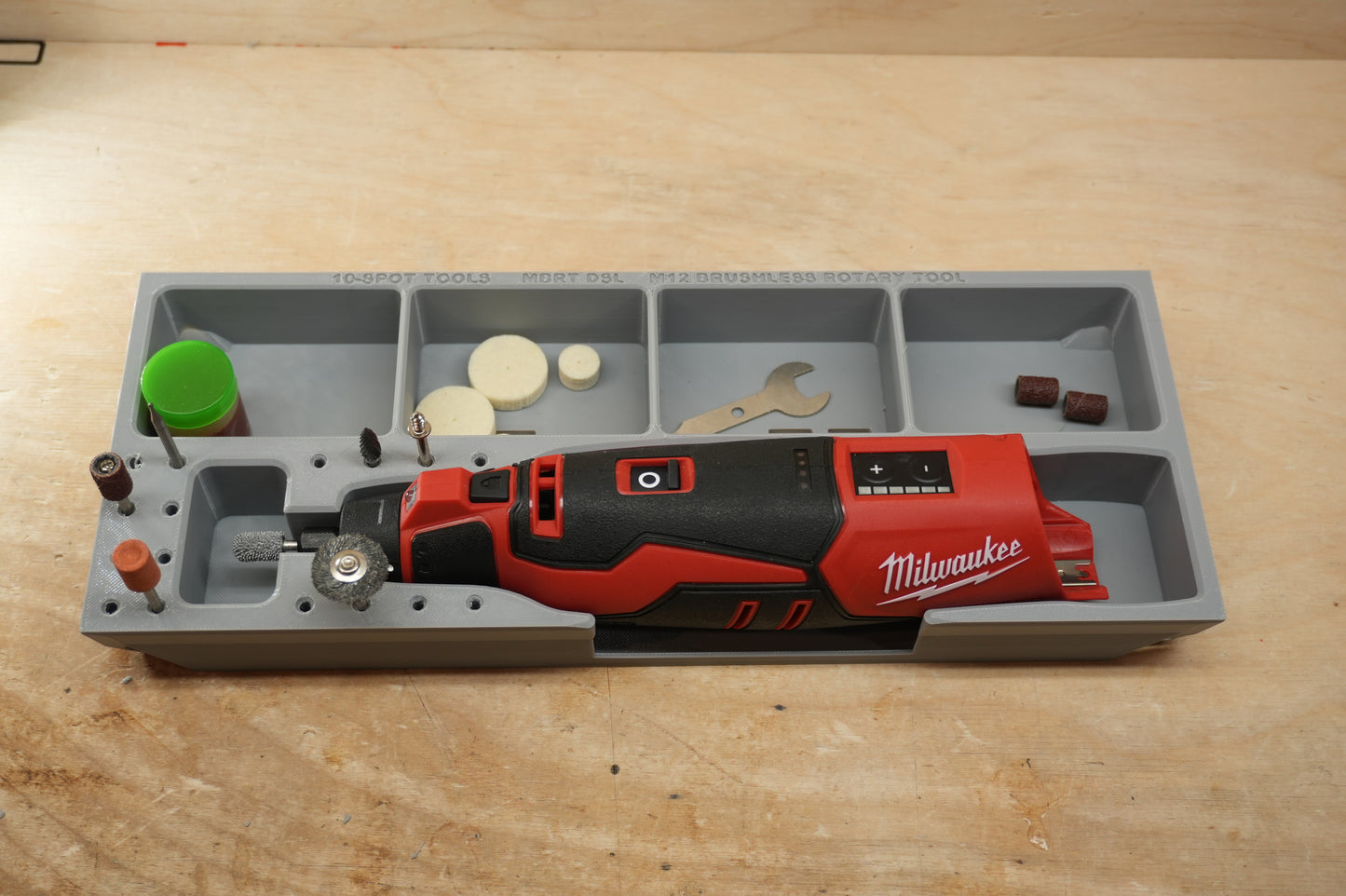 Packout Drawer Slimline Insert For M12 Brushless  Rotary Tool (MBRT DSL)