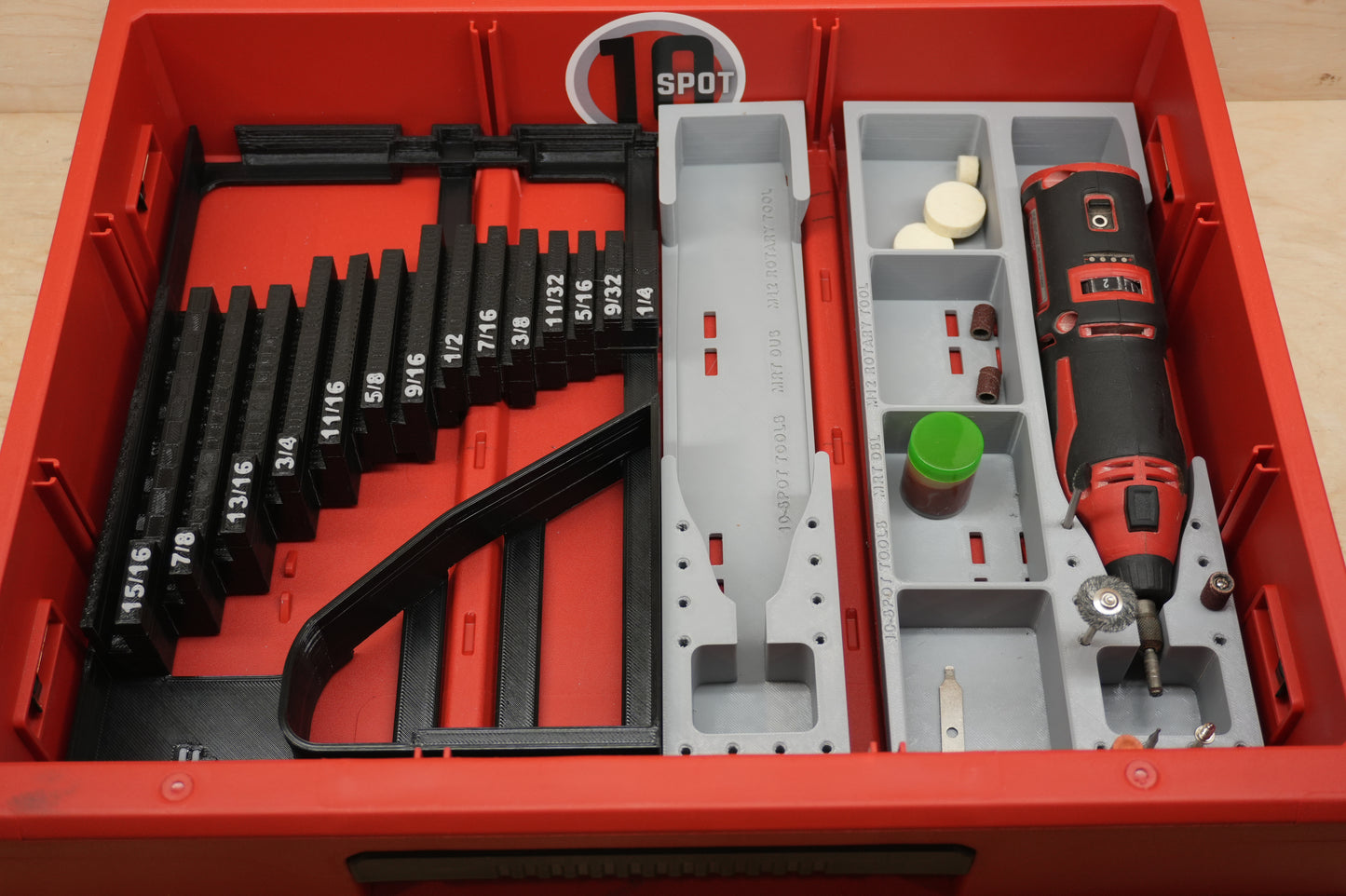 Packout Drawer Slimline Insert For M12 Brushless  Rotary Tool (MBRT DSL)
