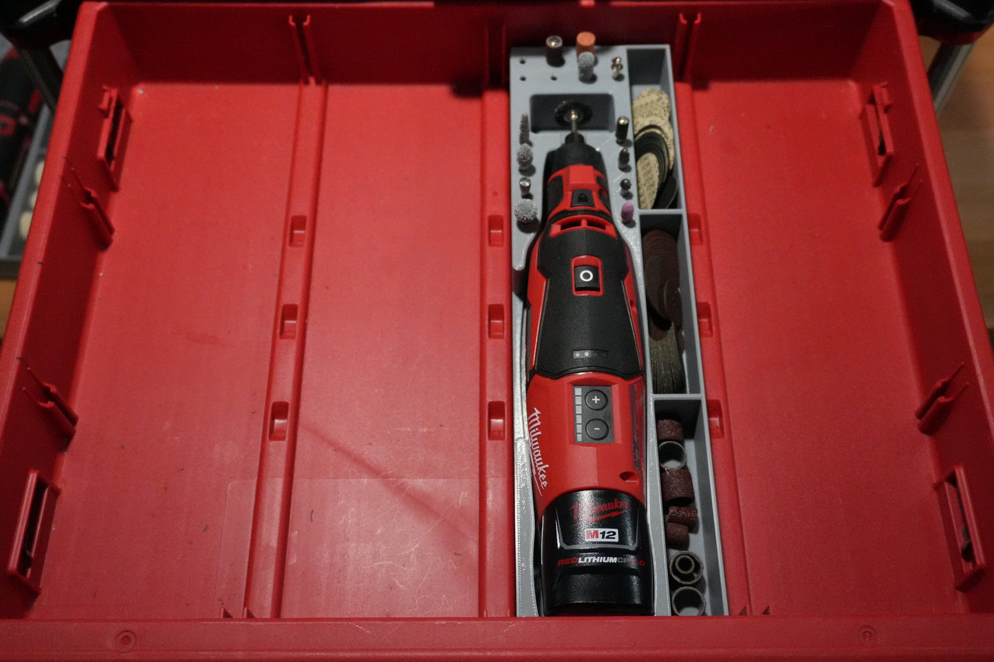 Packout 4-Drawer Insert for M12 Brushless Rotary Tool - Single Barrel D4 Collection (MBRT D4)