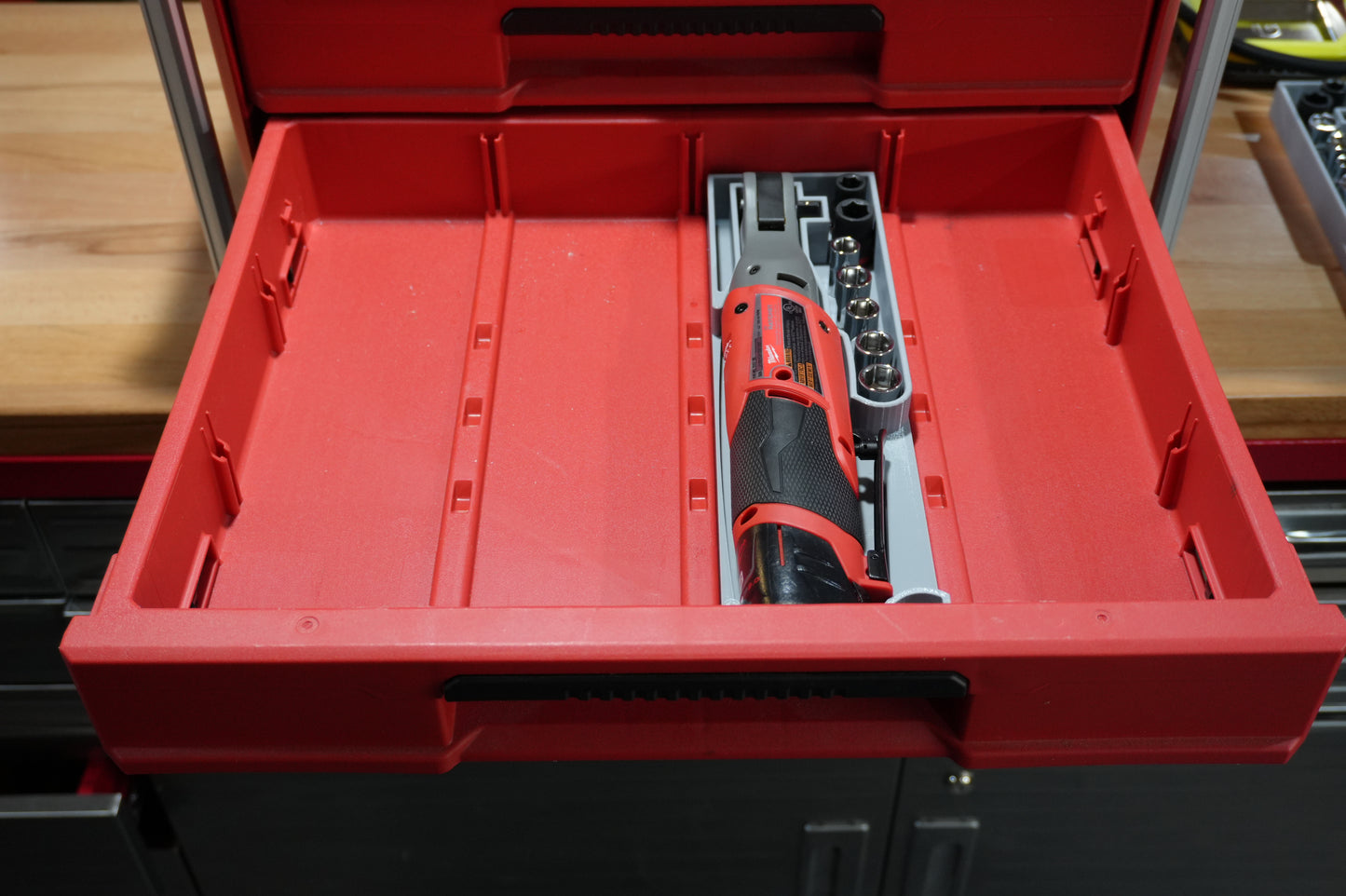 Packout 4-Drawer Insert for M12 FUEL 3/8" Ratchet - Single Barrel D4 Collection (MR2557 D4)