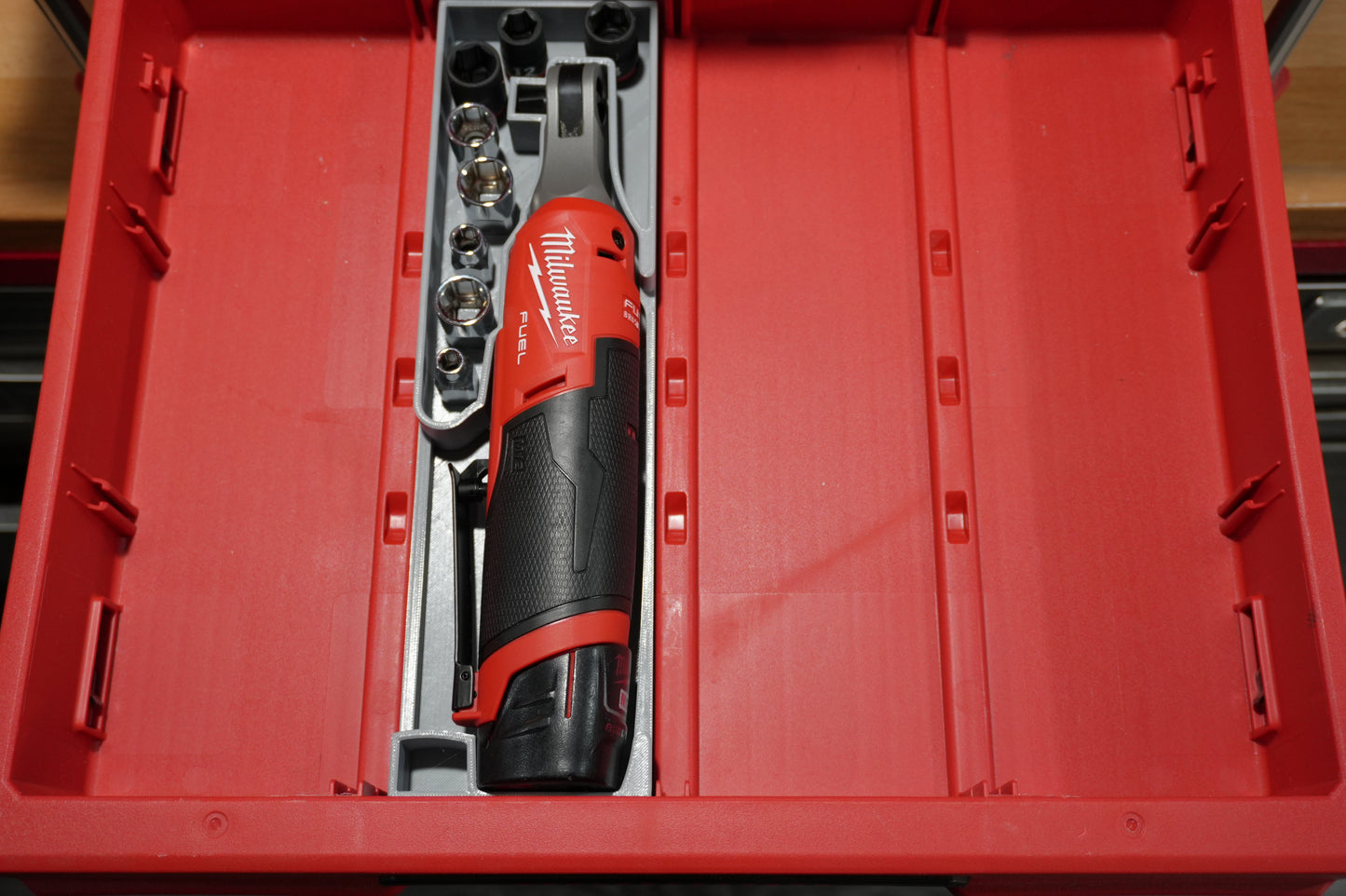 Packout 4-Drawer Insert for M12 FUEL 3/8" High Speed Ratchet - Single Barrel D4 Collection (MR2567 D4)