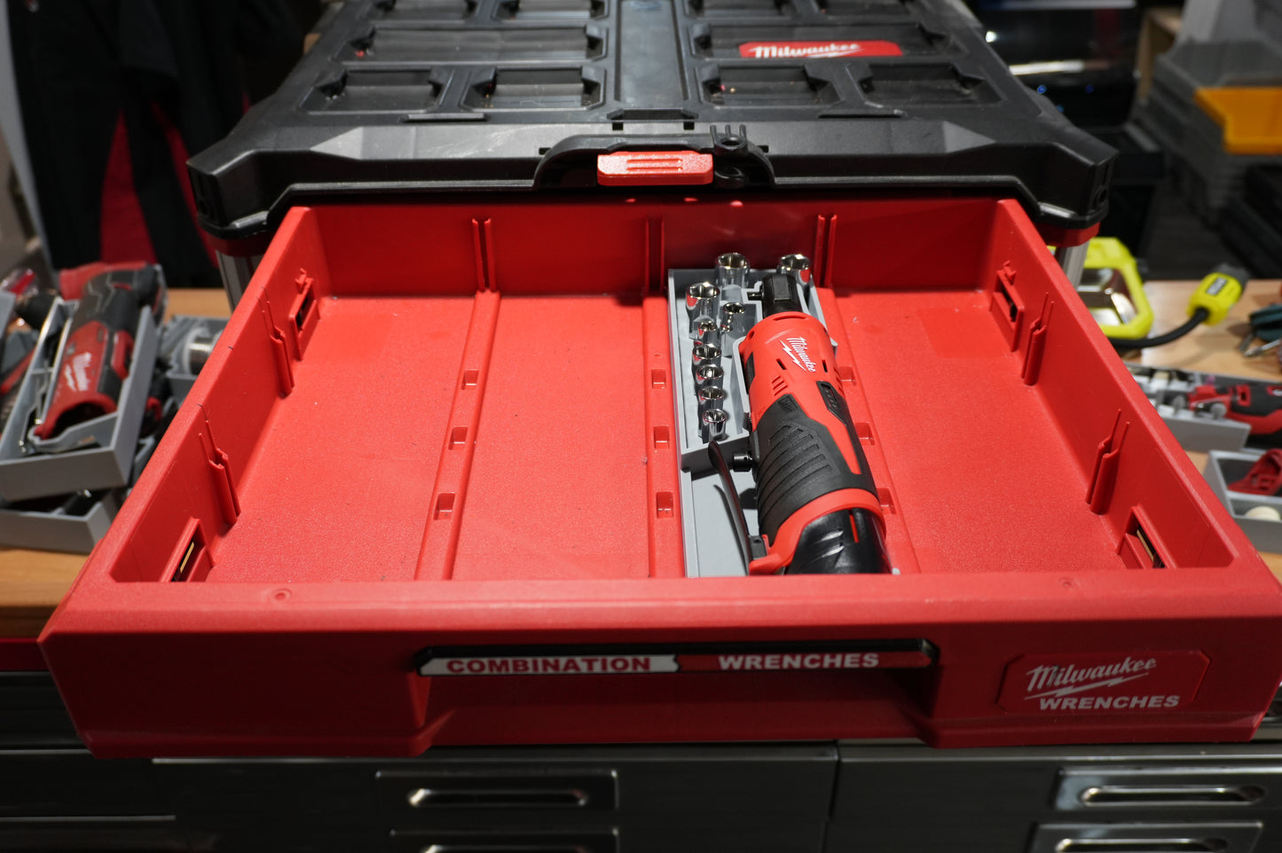 Packout 4-Drawer Insert for M12 1/4" Ratchet - Single Barrel D4 Collection (MR2456 D4)