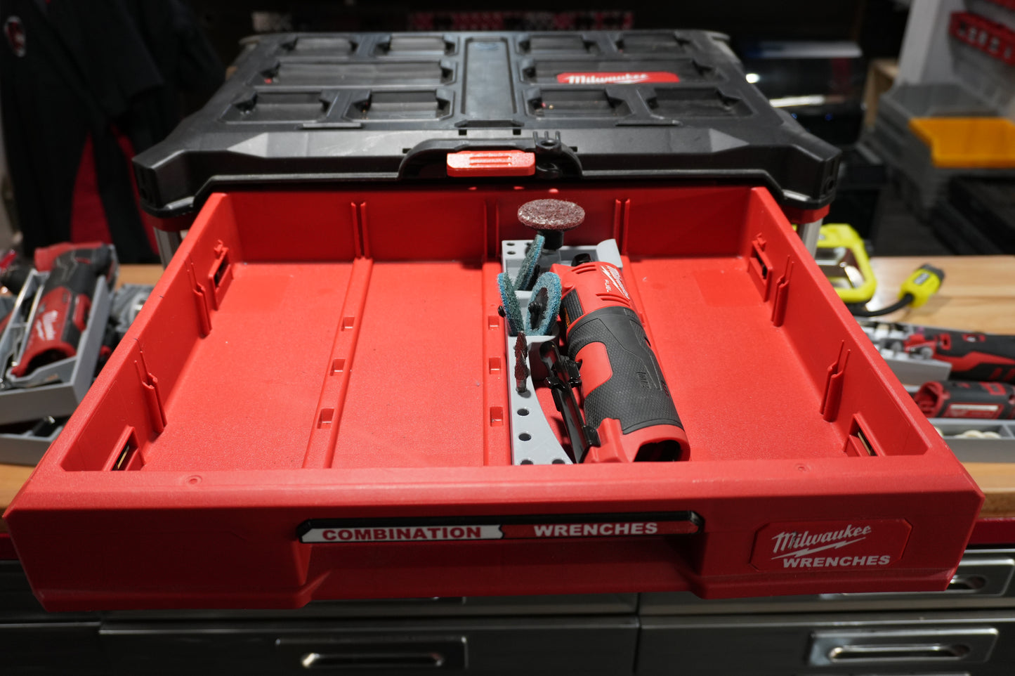 Packout 4-Drawer Insert for M12 Straight Die Grinder - Single Barrel D4 Collection (MSDG D4)