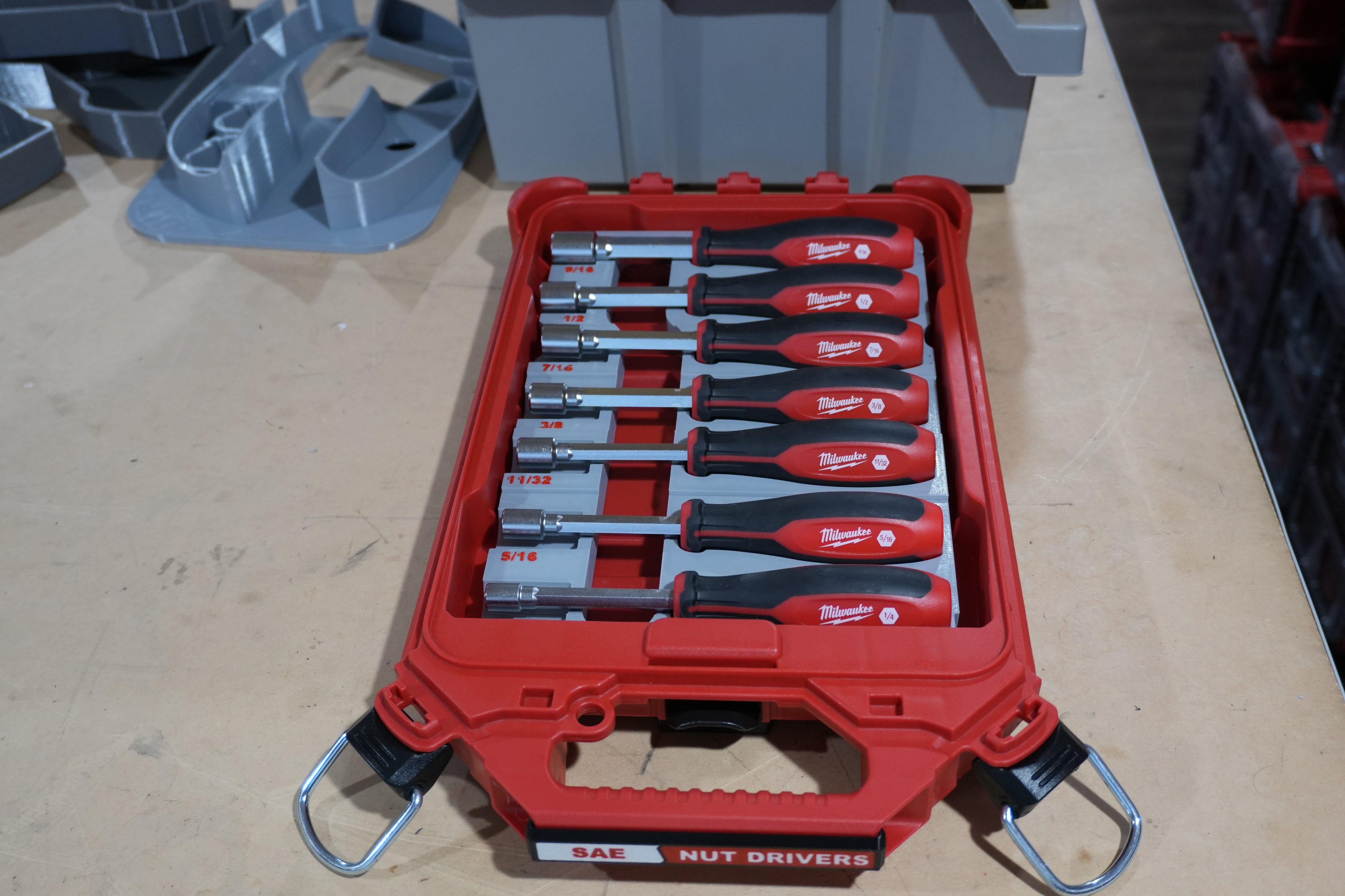 Packout Inserts for Milwaukee SAE Nut Drivers (MNDs) – 10-Spot Tools