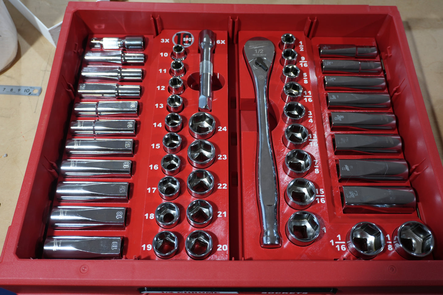 Packout 4-Drawer Insert For 1/2" 47-Piece Socket Set (ST-H47 D4)