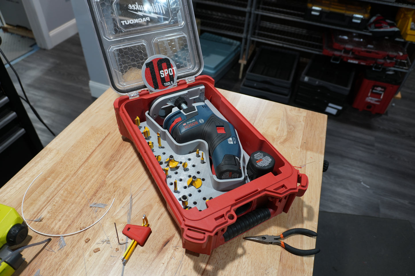 Packout Organizer Insert for Bosch 12V Router (BTR)