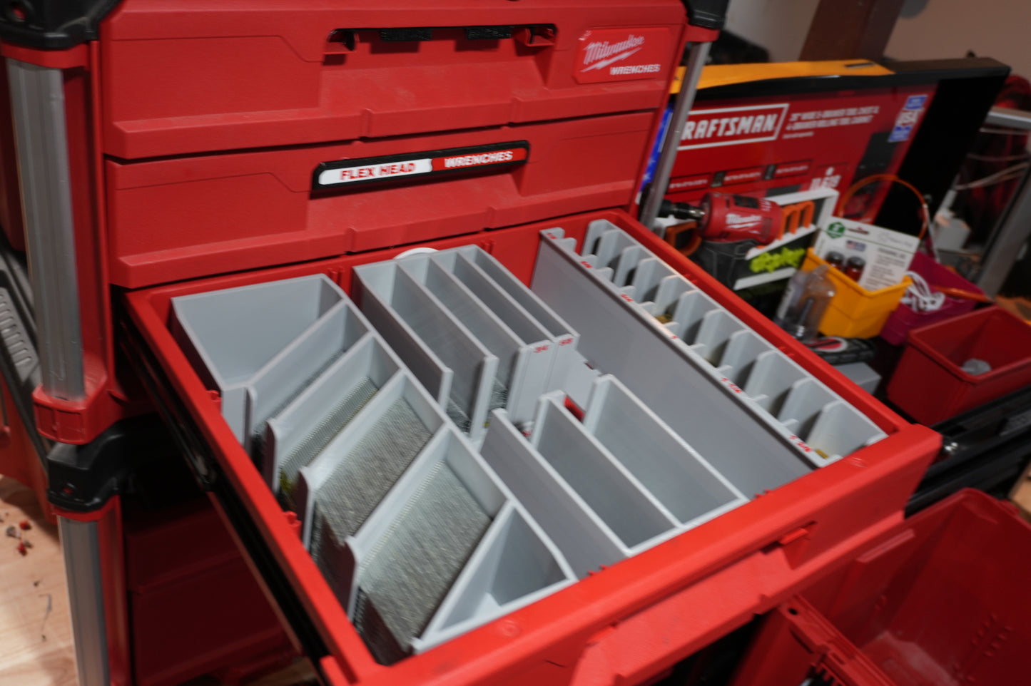 Packout Medium Drawer 15ga. DA Nail Caddy (PD3NC15)