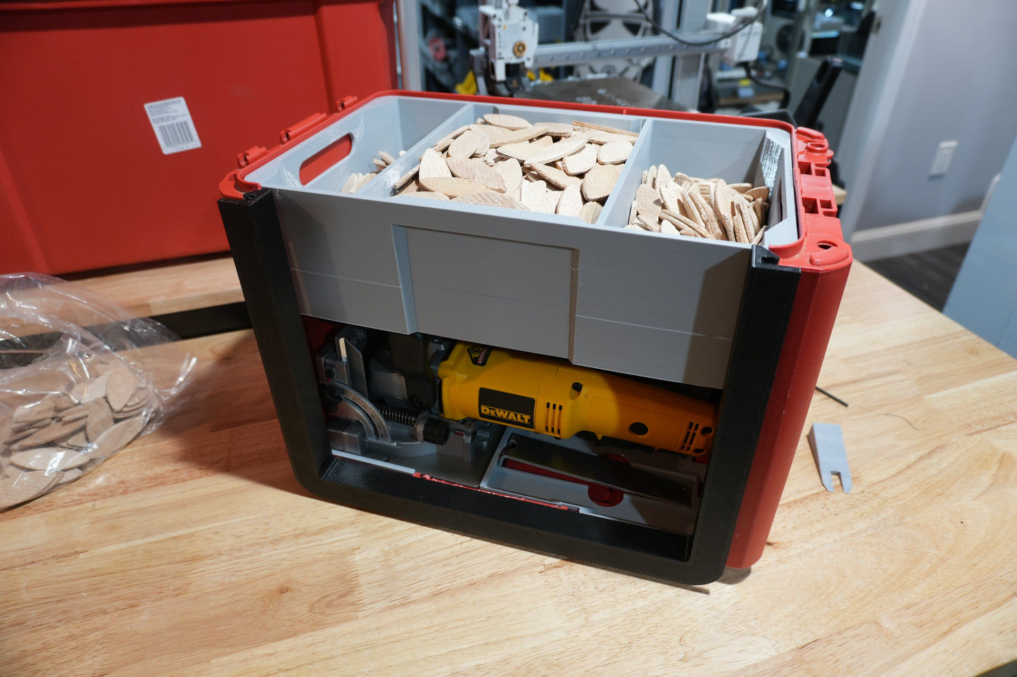 Packout Ammo Can Insert for DeWalt Corded Biscuit Joiner (DWBJ)