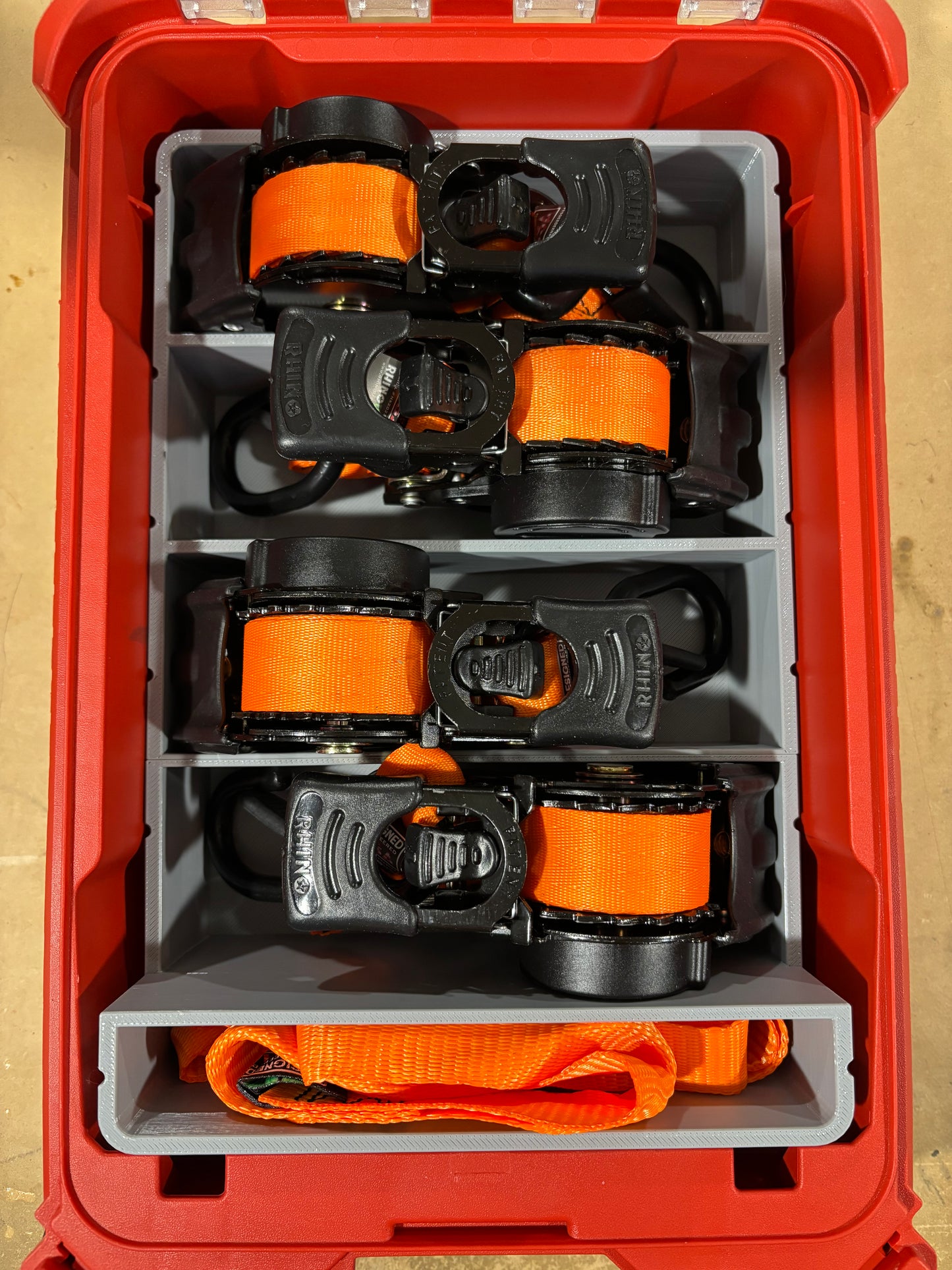Packout Insert For Rhino Retractable Ratchet Straps (RRS)