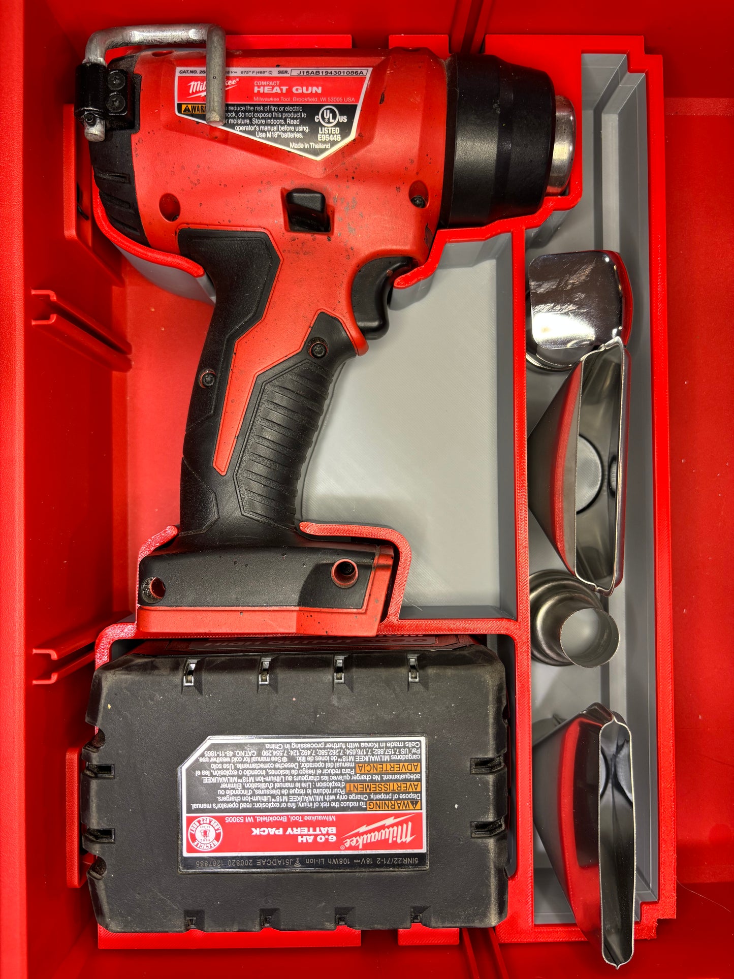 Packout Drawer Insert for M18 Heat Gun (MHG D)