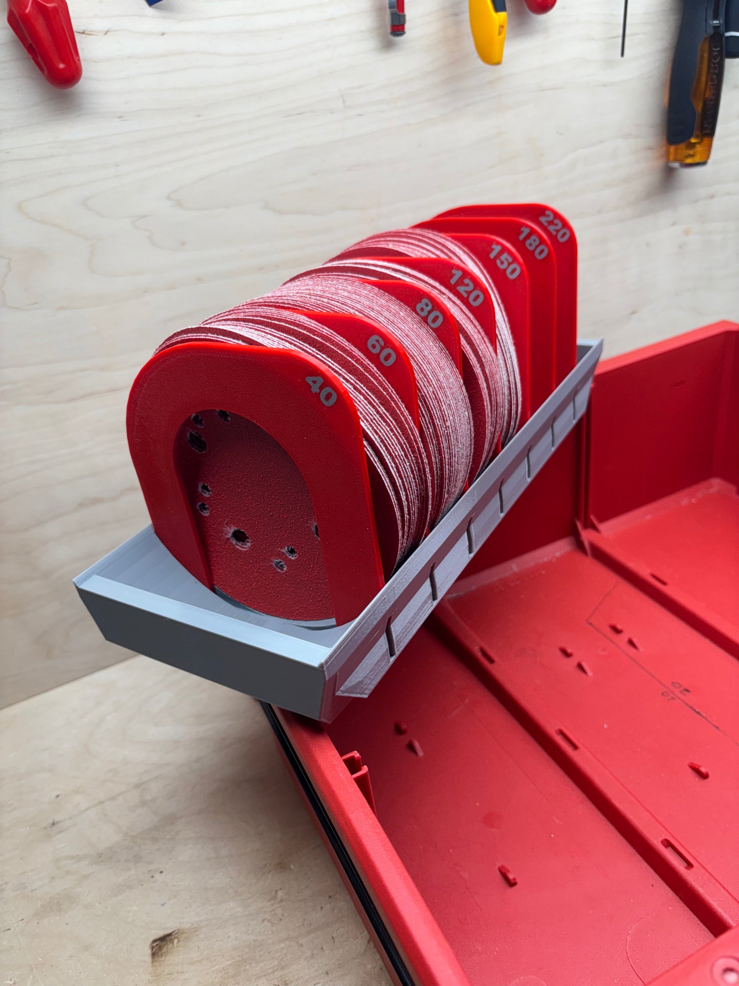 Packout Drawer Insert for 5" Sanding Discs (5SD D)