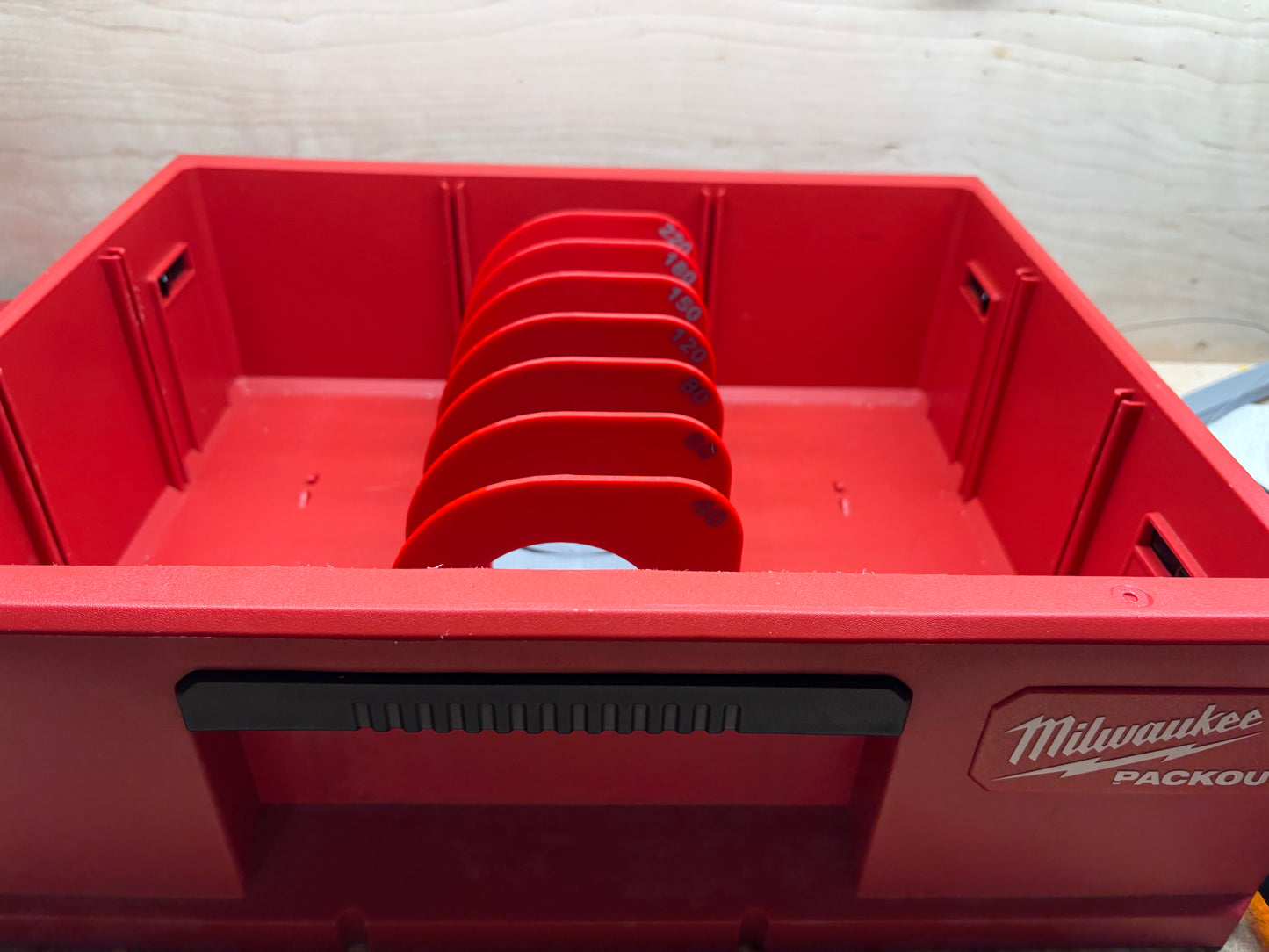 Packout Drawer Insert for 5" Sanding Discs (5SD D)