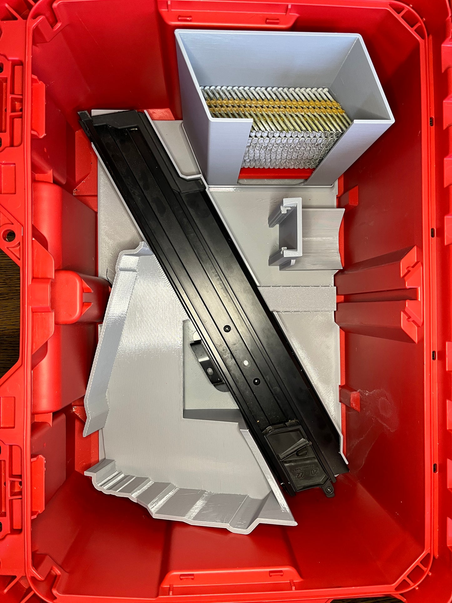 Packout Tool Box Insert for M18 21 Degree Framing Nailer and M12 Palm Nailer (MFN)