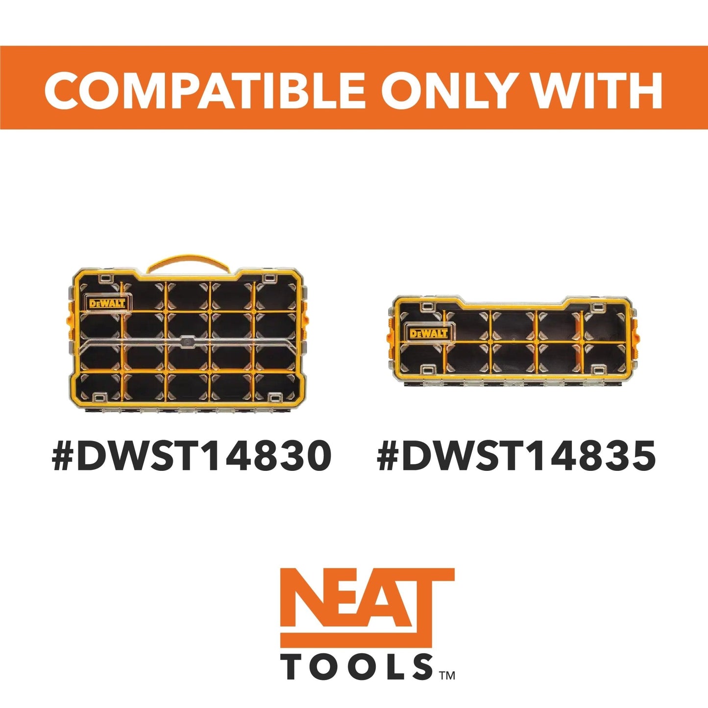 Divider Bins for Dewalt Pro Small Parts Organizer (2-Pack)