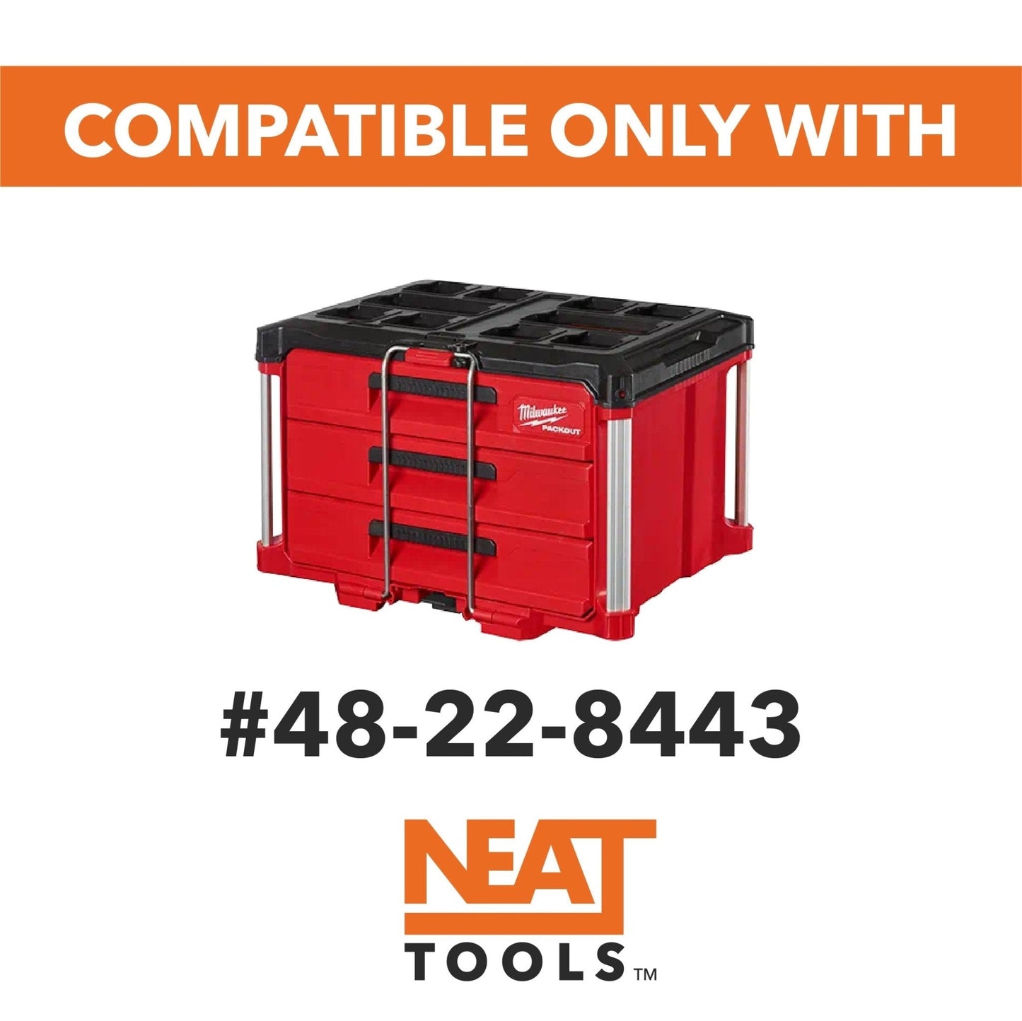 Divider Bins Small for Milwaukee PACKOUT 3-Drawer (3-Pack)