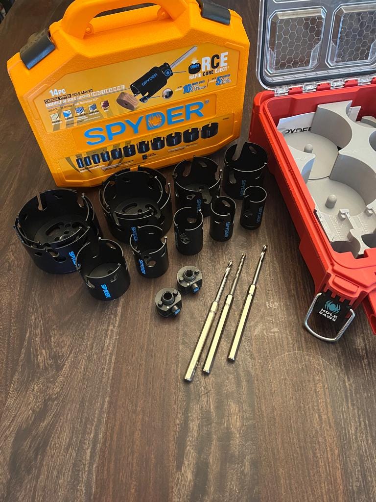 Packout Insert For Spyder 14-Piece Carbide Hole Saw Set (SHS-14)