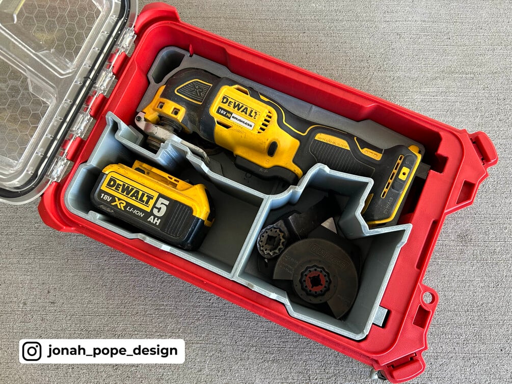 Jonah Pope 3D Printed Insert Tray For Milwaukee M18 Drill & Packout Drawer
