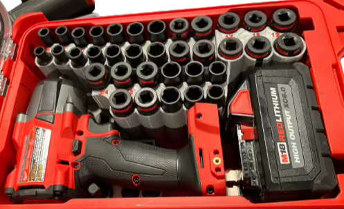 Packout Insert For M18 Mid Torque 3/8” Impact Wrench w/ 43-Piece Impact Socket Set (WASH)