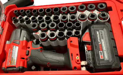 Packout Insert For M18 Mid Torque 3/8” Impact Wrench w/ 43-Piece Impact Socket Set (WASH)