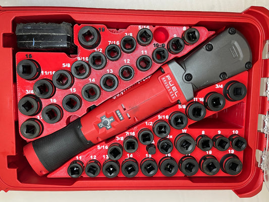 Packout Insert for 3/8" FUEL Right Angle Impact Wrench and Impact Socket Set (RAWSH-O)