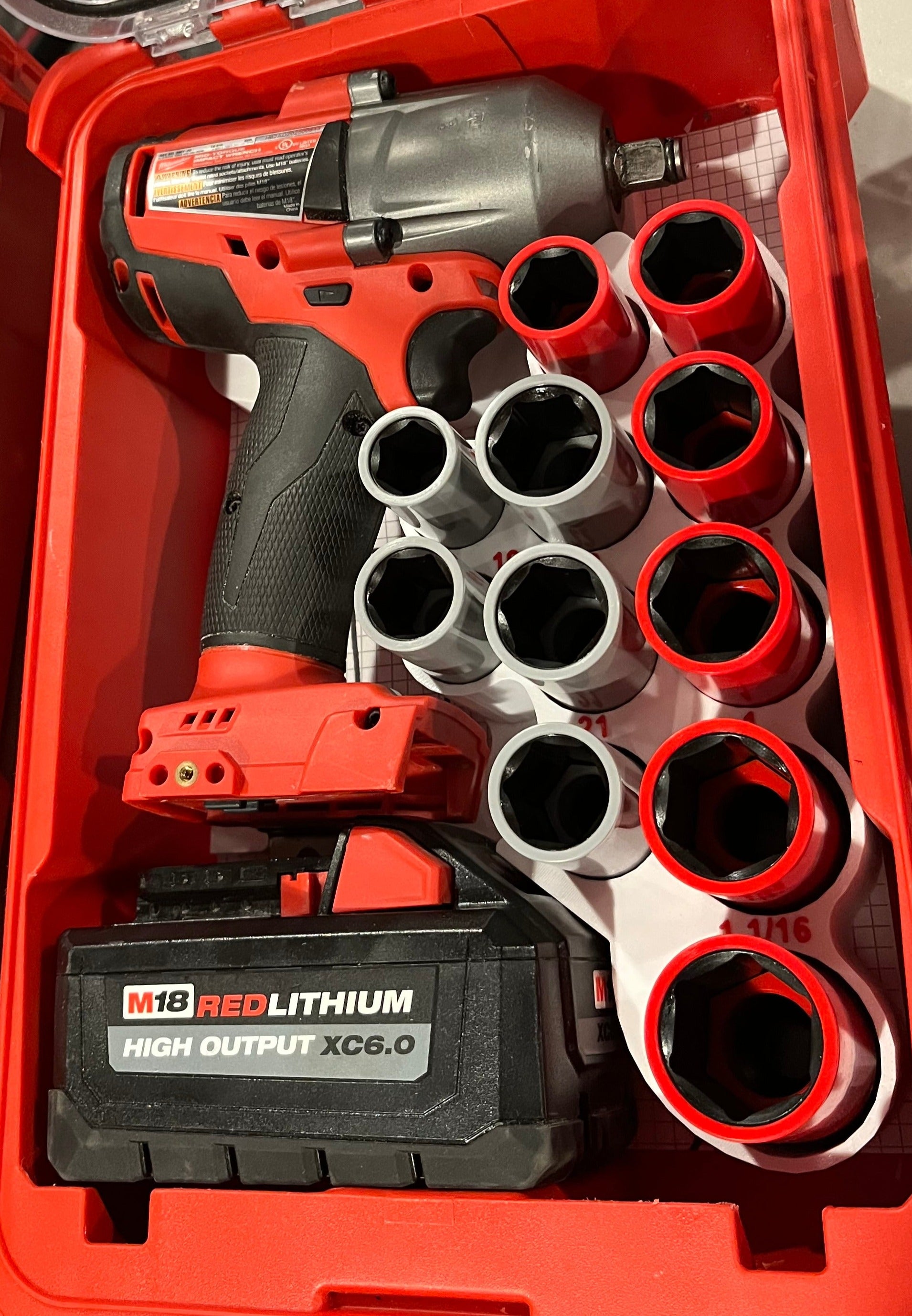 Packout Insert For M18 1/2 Mid-Torque Impact Wrench and Lug Nut
