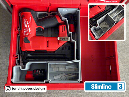 Slimline Packout Drawer Insert for M12 Brad Nailer (JPD-BN)