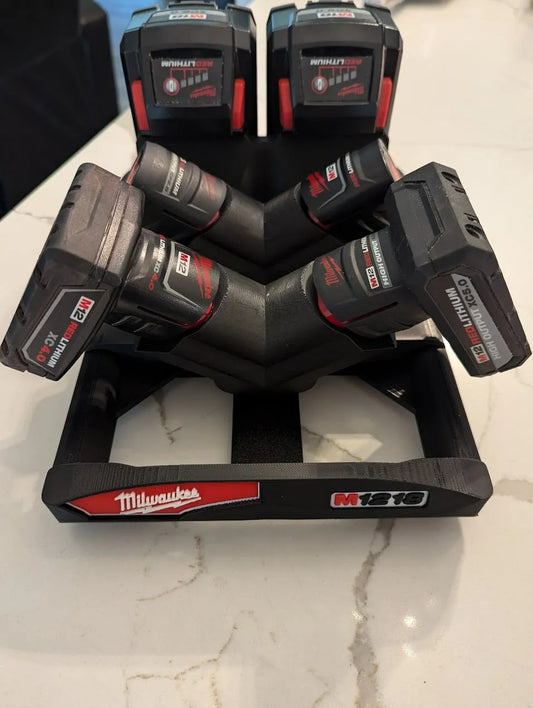 Lid Locking M12/M18 Battery Rack (RS-MBR)