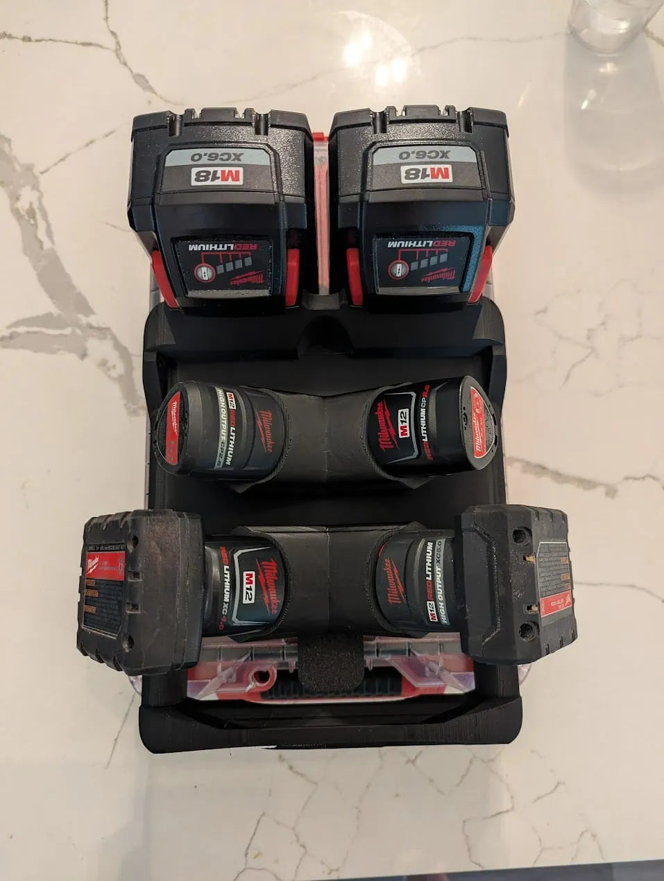 Lid Locking M12/M18 Battery Rack (RS-MBR)