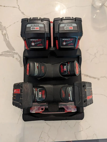 Lid Locking M12/M18 Battery Rack (RS-MBR)