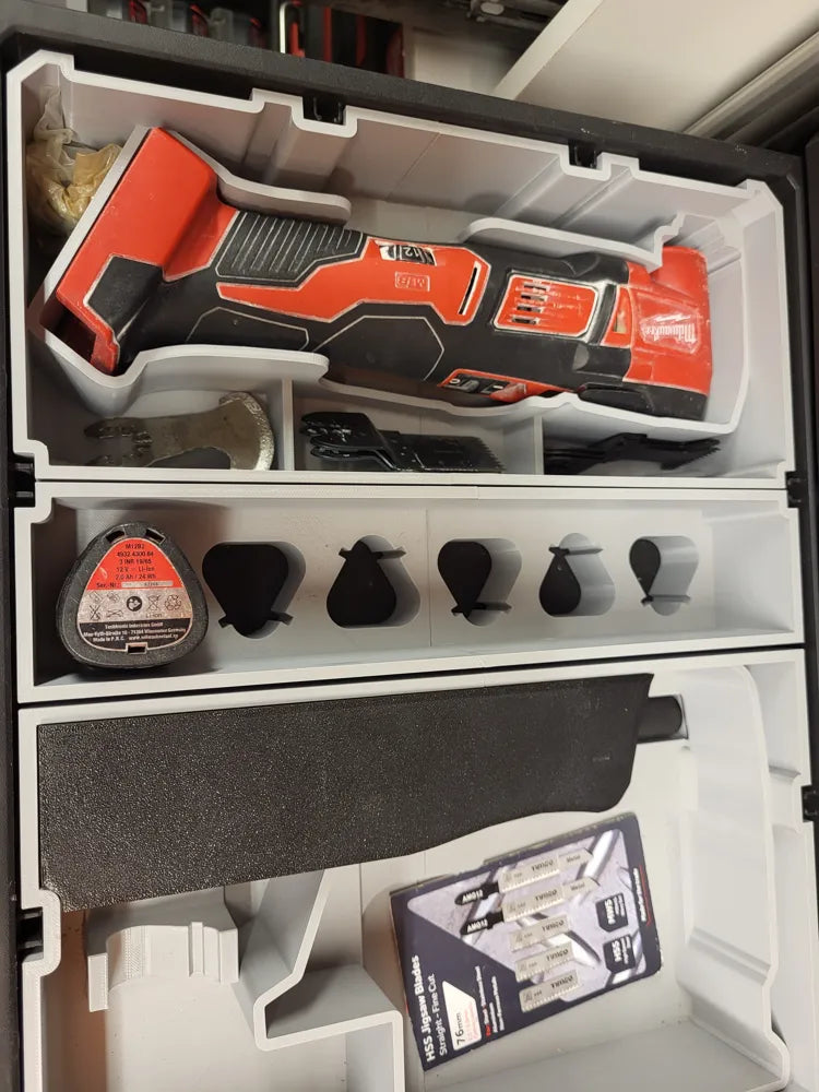 Packout Drawer Insert for M18 Brushed Multitool- Milwaukee Dave Designs (MDD-M18 BMT D)
