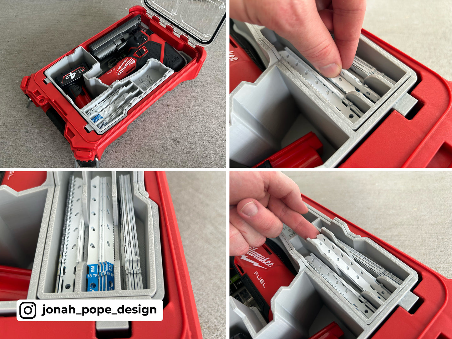 Packout Insert for M12 FUEL Jigsaw - Jonah Pope Design (JP-FJ)