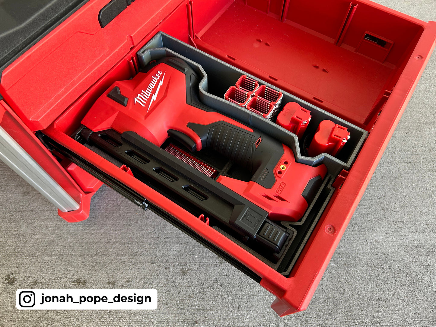 Packout Drawer Insert For M12 Cable Stapler (JPD-CS) - Jonah Pope Design