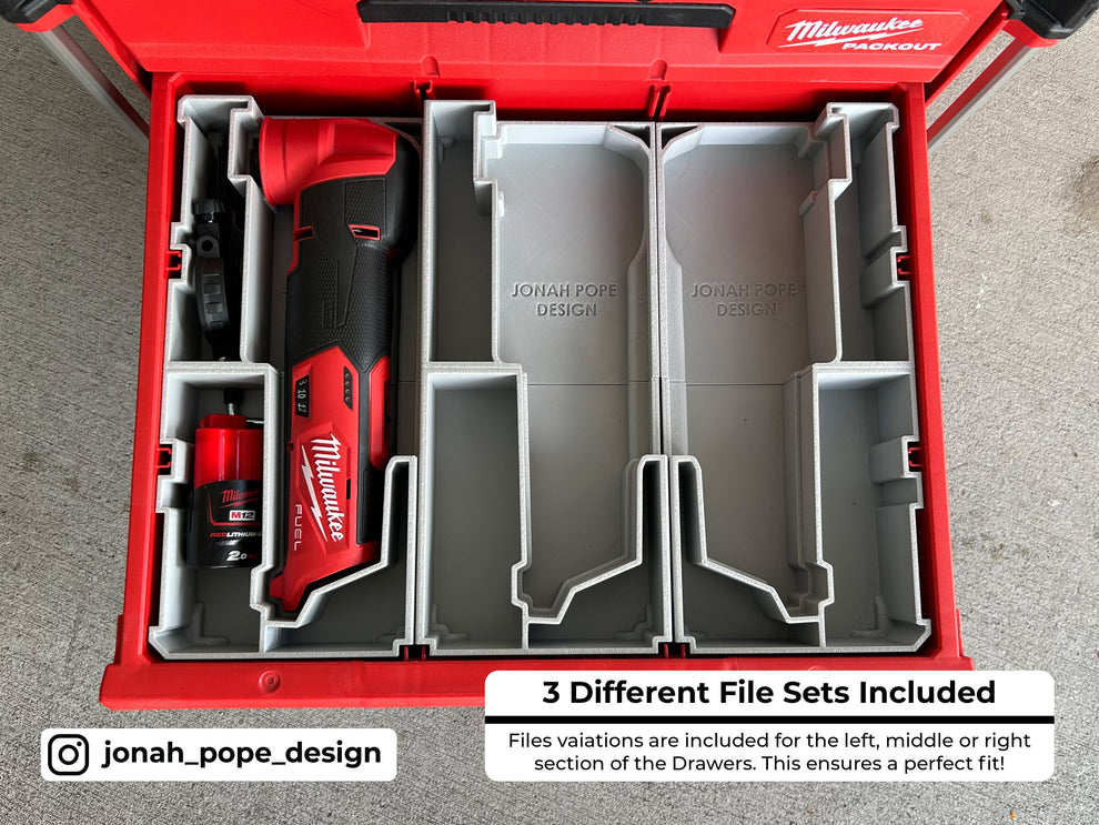 Slimline Packout Drawer Insert for M12 Fuel Multi Tool - Jonah Pope De ...