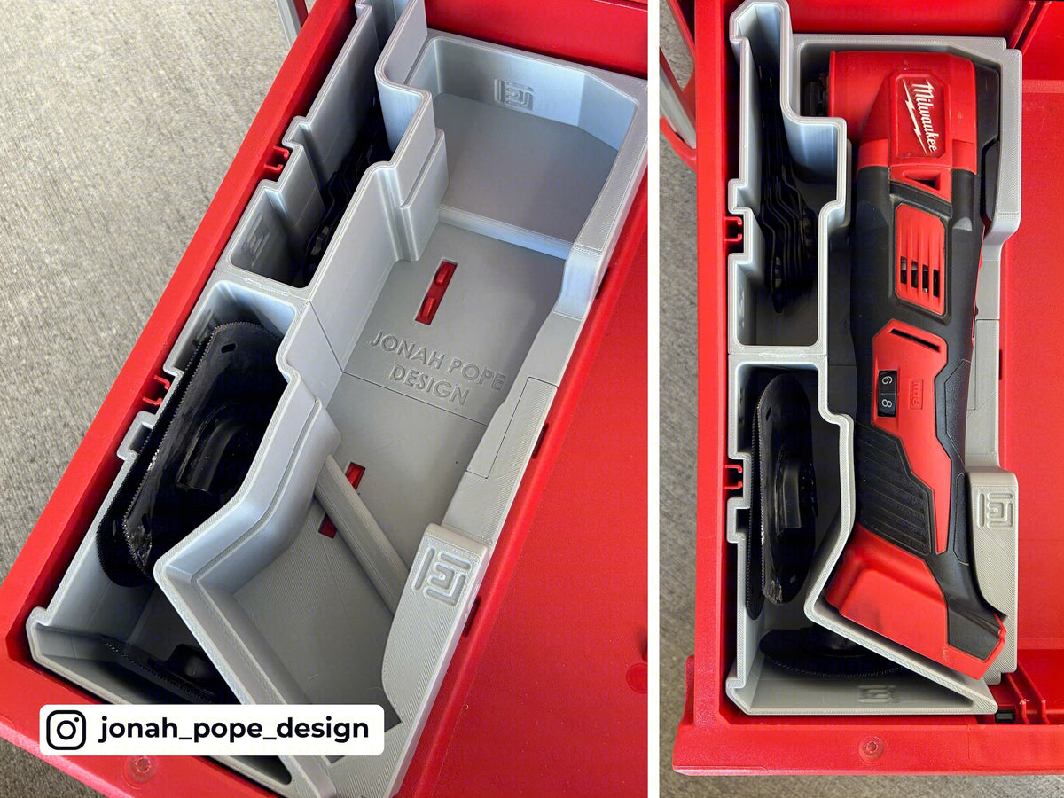 Slimline Packout Drawer Insert for M18 Multi-Tool - Jonah Pope Design (JPD-18M)