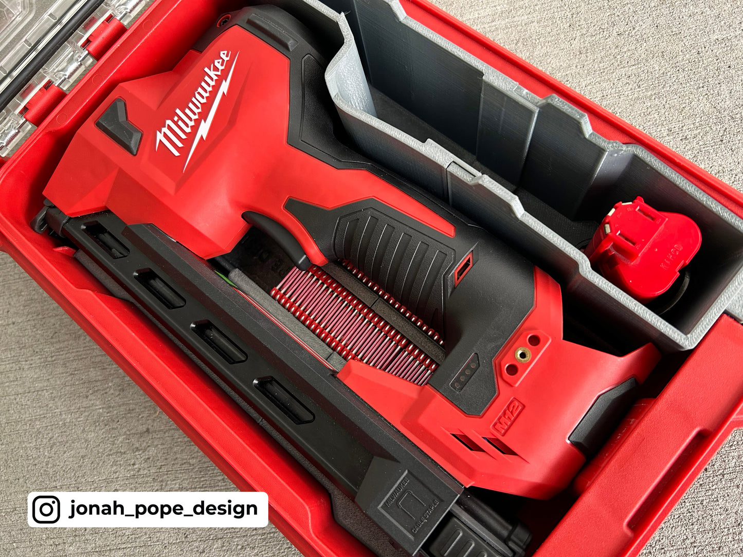 Packout Insert for M12 Cable Staplers - Jonah Pope Design (JP-CS)